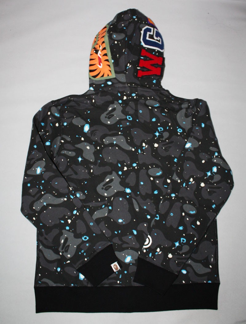 Full Space Camo Bape Shark Hoodie | Dopestudent