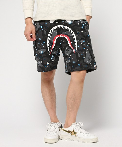 bape space camo shorts