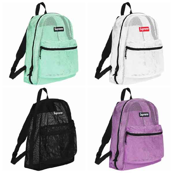 Supreme 2016ss Mesh Backpack Bag | Dopestudent