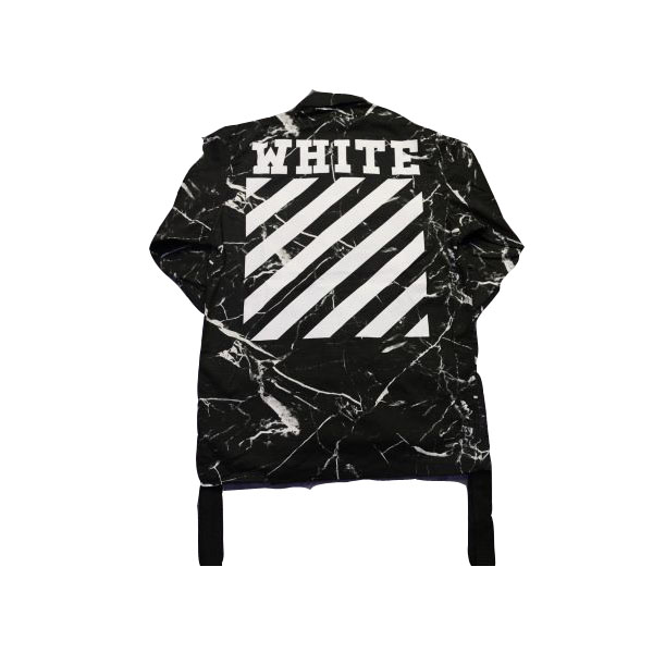 0ff-White Marble Camo Military Jacket | Dopestudent