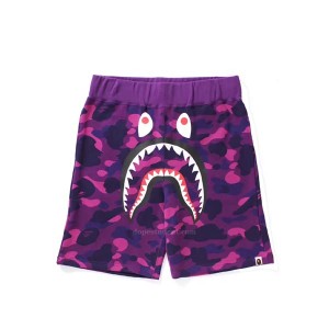 Bape Purple Camo Shark Shorts | Dopestudent