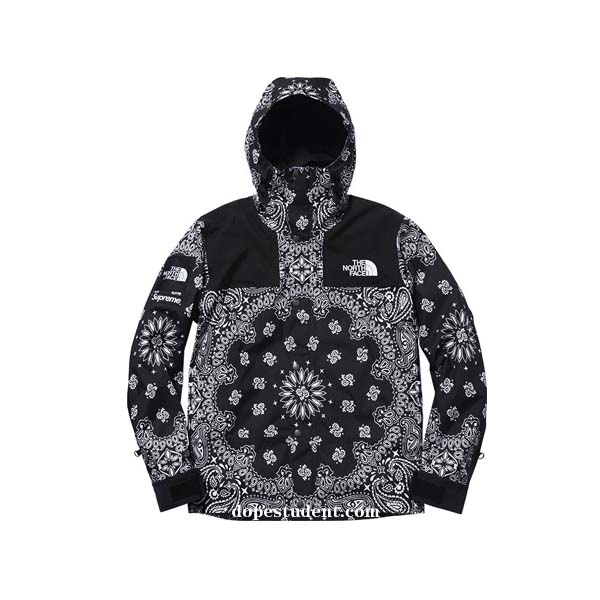 supreme x tnf bandana jacket