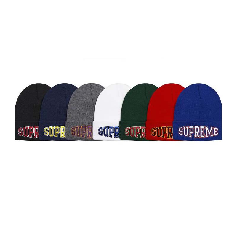 Supreme Text Embroidery Beanie | Dopestudent