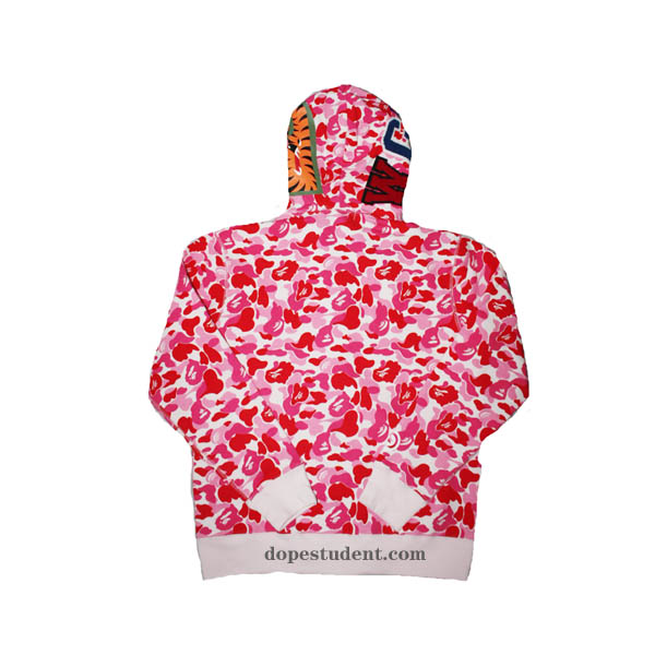 pink abc bape hoodie