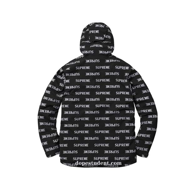 black and white supreme jacket