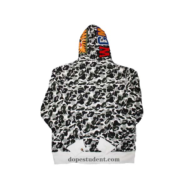 bape jacket grey camo