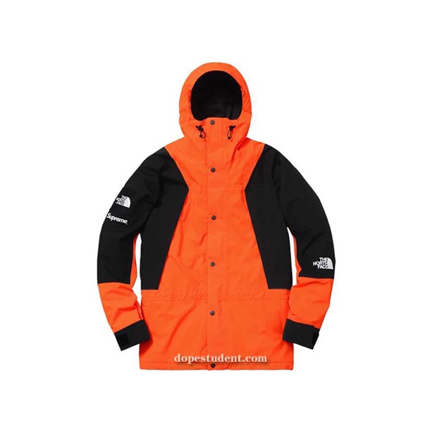 supreme north face orange jacket