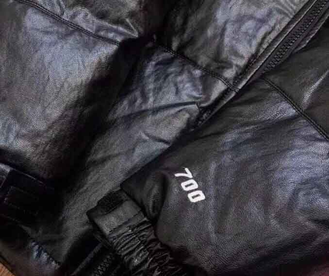 S TNF Nuptse Leather Color Down Jacket | Dopestudent