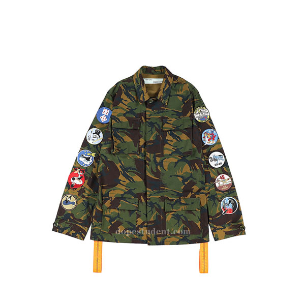Off-White Camo Badge Field Jacket | Dopestudent