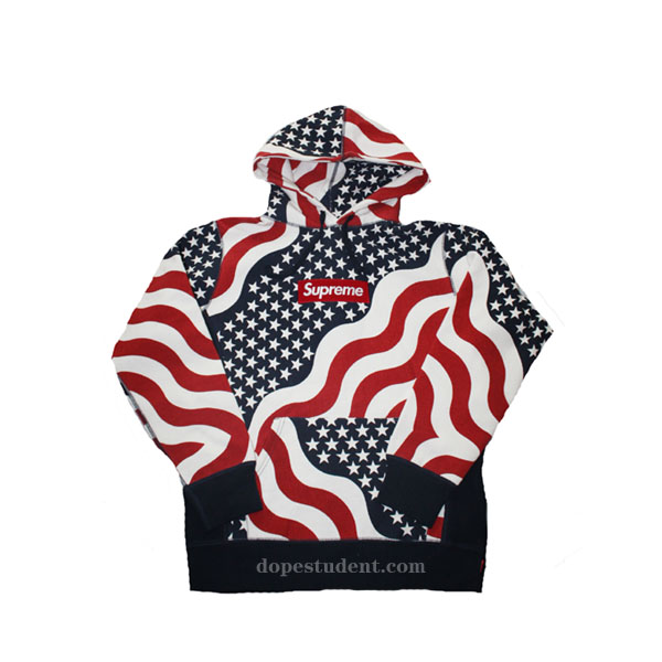 supreme hoodie usa flag