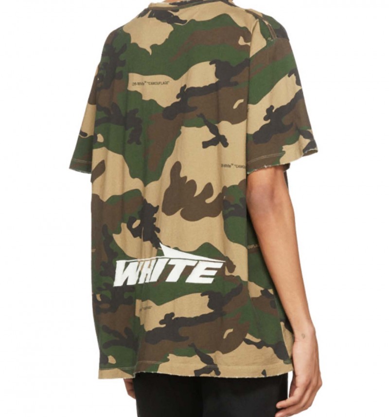 off white camouflage t shirt