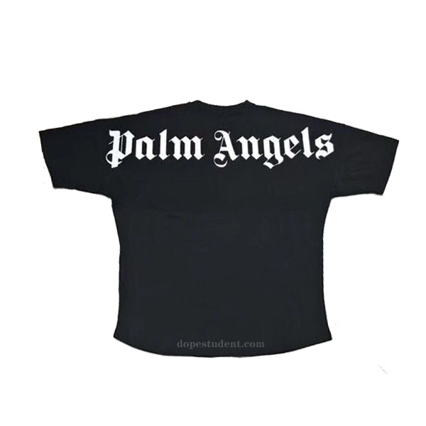 black logo t shirt palm angels