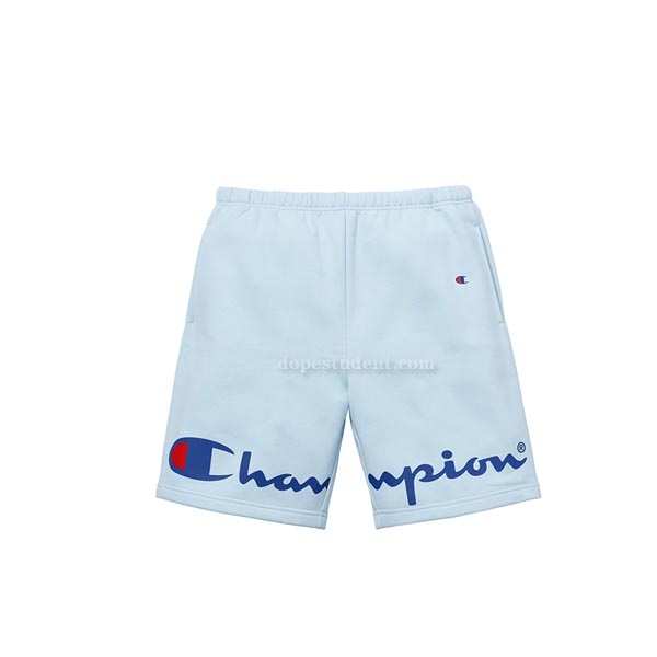 champion x supreme shorts