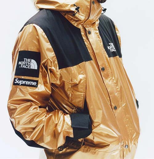 supreme tnf gold parka