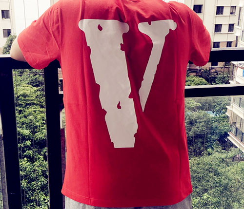 red friends vlone shirt