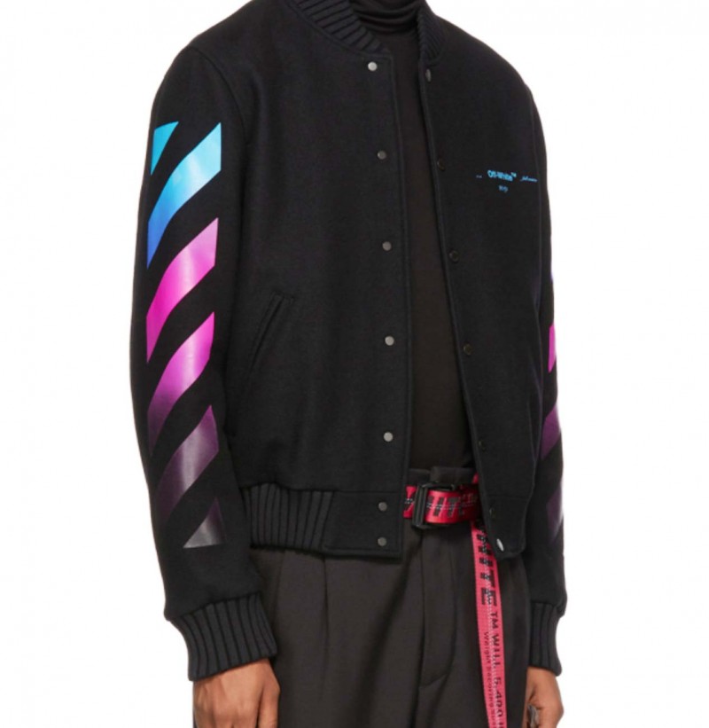 off white gradient varsity