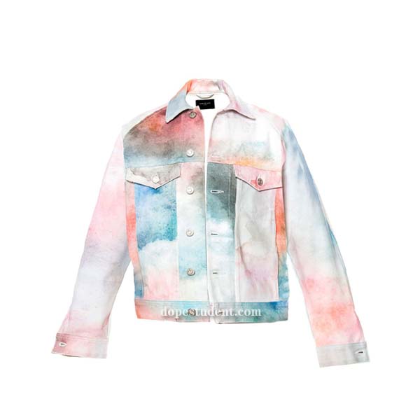 tie dye denim jacket