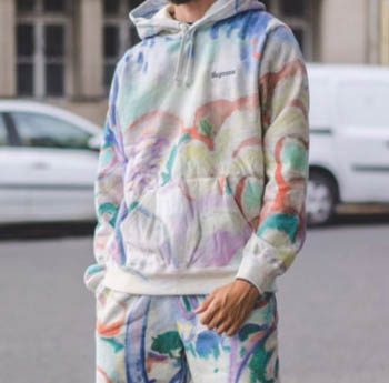 S Landscape Painting Graphic Hoodie | Dopestudent