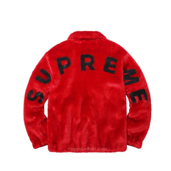 supreme fur jacket