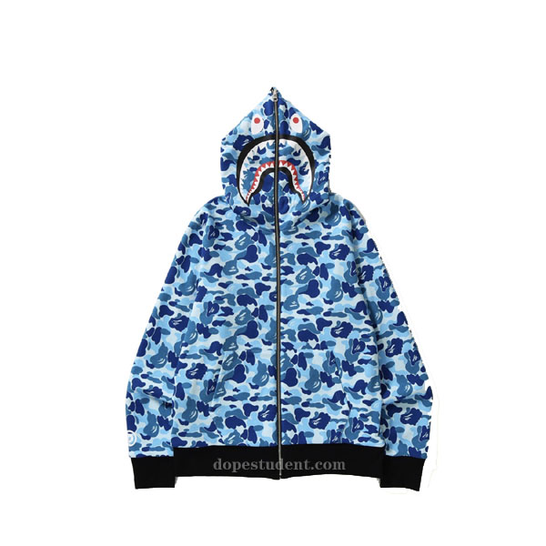 Reversible PONR Bape Camo Shark Hoodie | Dopestudent