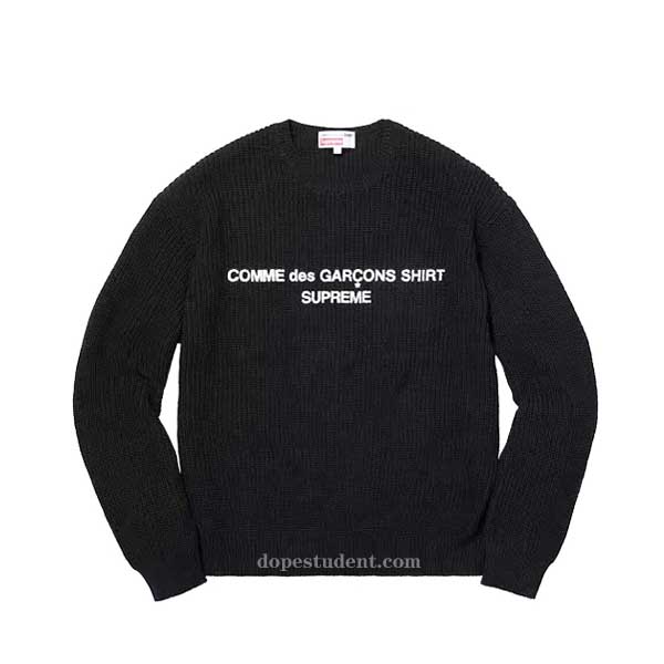 S CDG Basic Logo Knit Sweater | Dopestudent