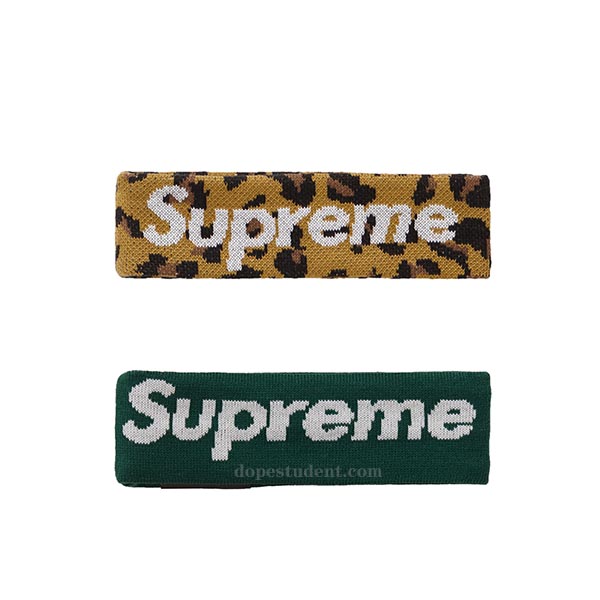 2018fw Supreme Green Leopard Headband | Dopestudent