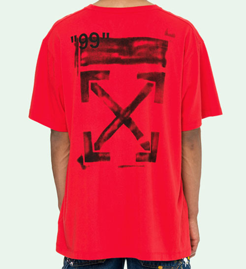 red off white tshirt