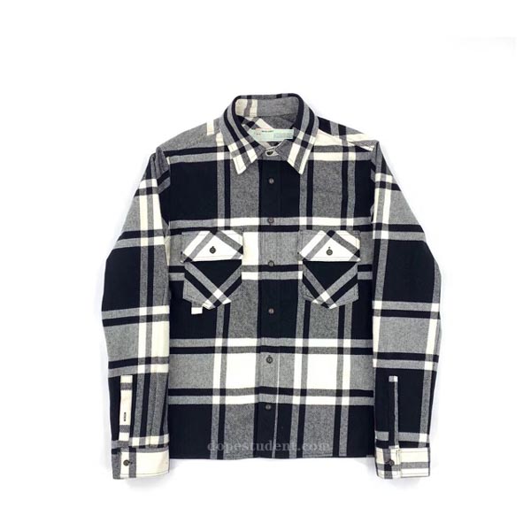 Off-White 2019ss Checkered Plaid Shirt | Dopestudent