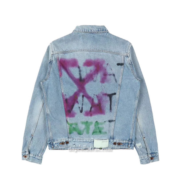 graffiti denim jacket