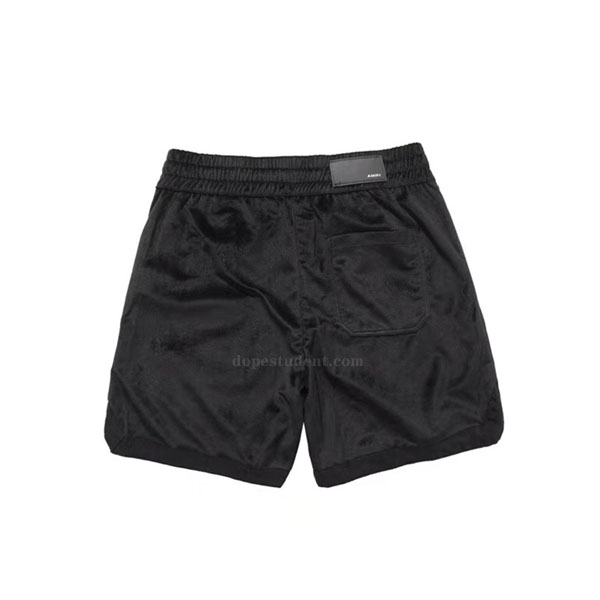 Amiri Velvet Summer Black Shorts | Dopestudent