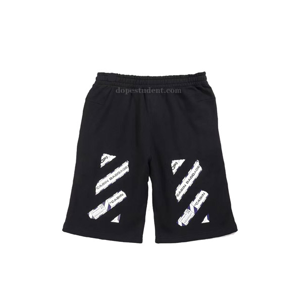 イズなので OFF-WHITE - OFF-WHITE Airport Tape Sweatshort 黒 Mの通販 by まこと's ...